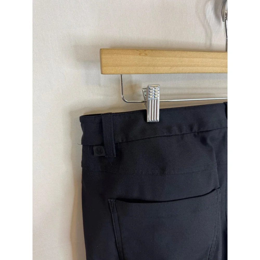 Lululemon ABCPant Slim Black Mens 34X31 LM5AQSS 5 Pocket Trousers